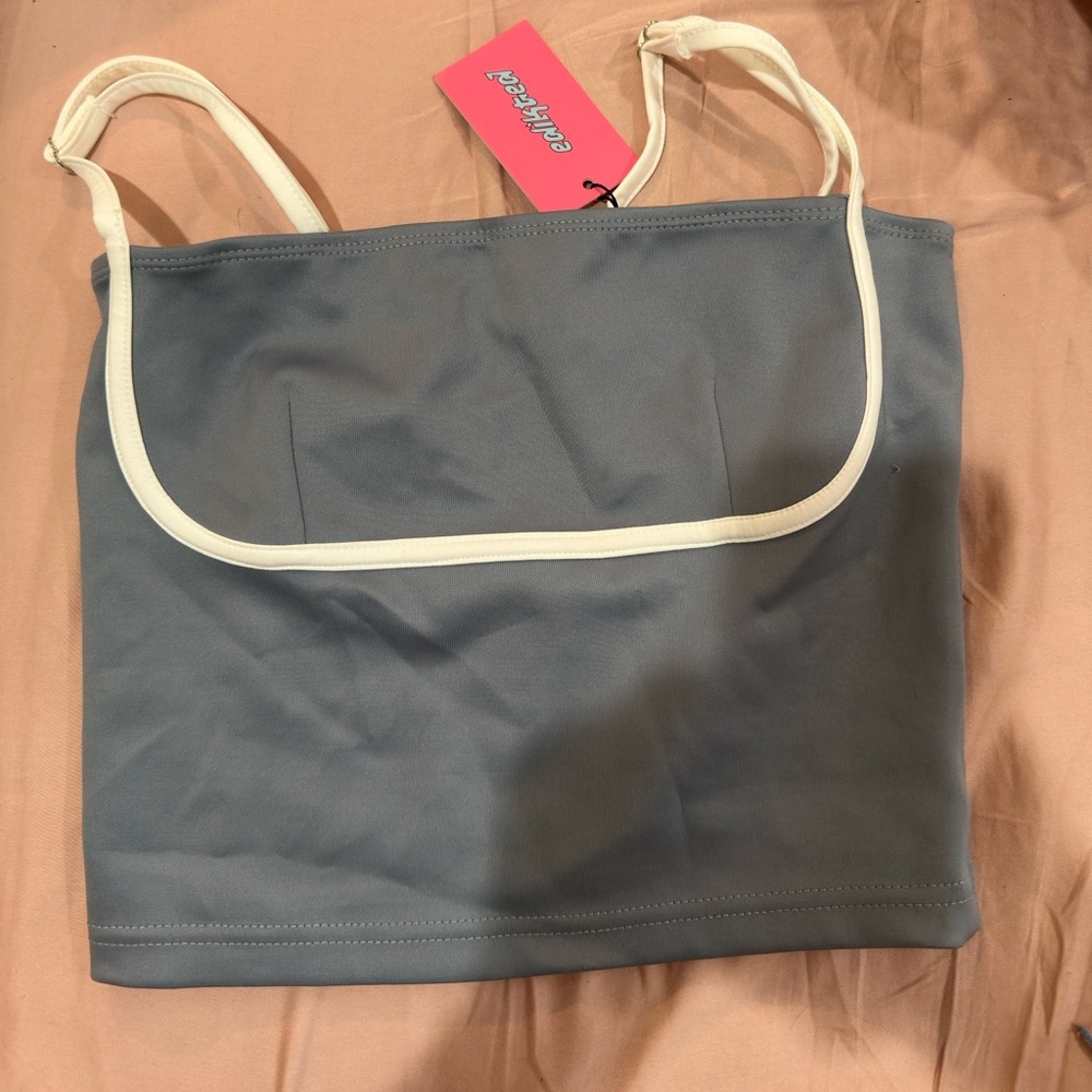 Edikted Blue crop top